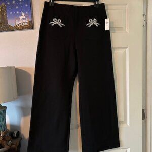 NWT Maeve Colette Embroidered Pocket Pants - Size 33